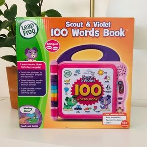 New in box Leapfrog Scout & Violet 100 words book